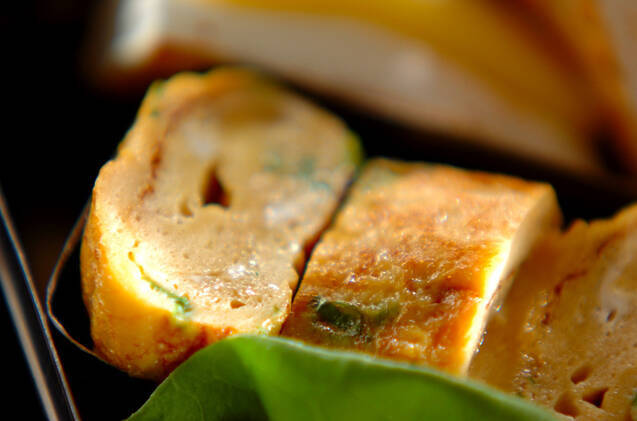 お麩のふわふわ卵焼き