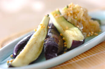 揚げナスのおろしのせ