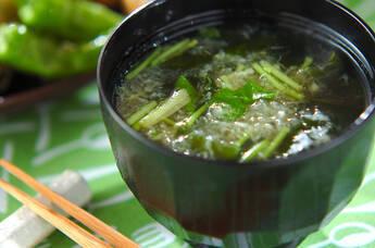 塩ワカメのおろし汁