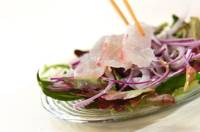 白身魚のカルパッチョの作り方の手順5