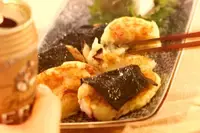 タコおやきと長芋梅大葉巻