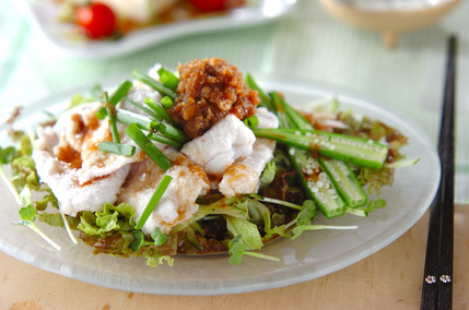 豚肉の葛たたき