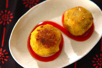 カボチャの焼きボール