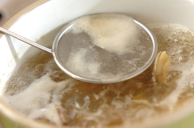 アサリのシンプルスープの作り方の手順2