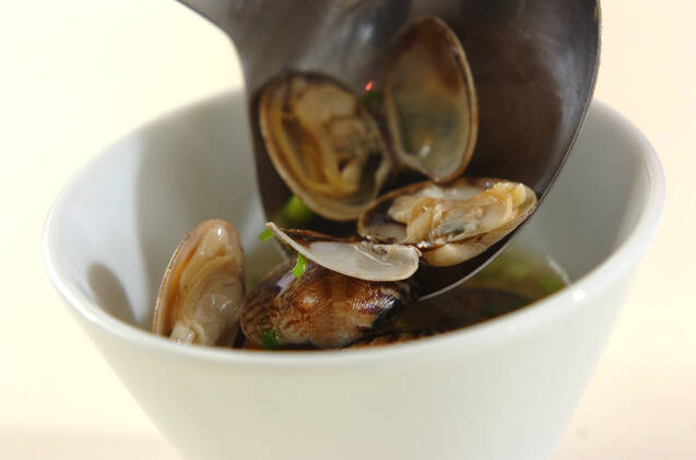 アサリのシンプルスープの作り方の手順3