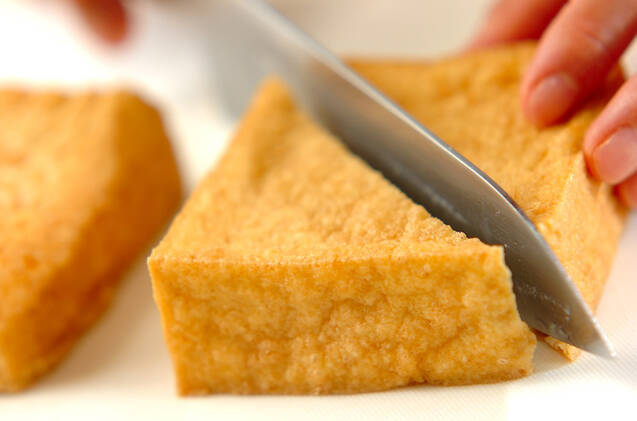 厚揚げのニラ納豆ダレの作り方の手順3