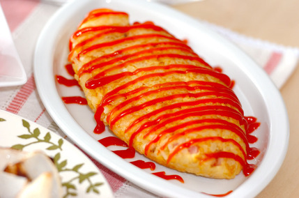 ご飯入りオムレツ