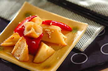 レンコンとピーマンのきんぴら