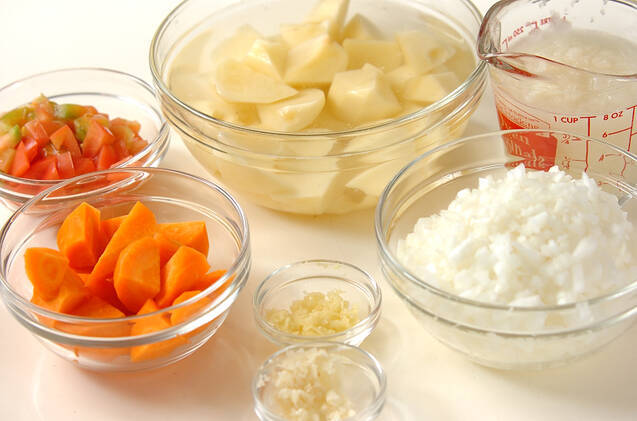 チキンのまるごとカレーの作り方の手順2