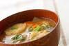 麩と大根のみそ汁の作り方の手順