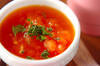 丸ごとトマトのスープの作り方の手順