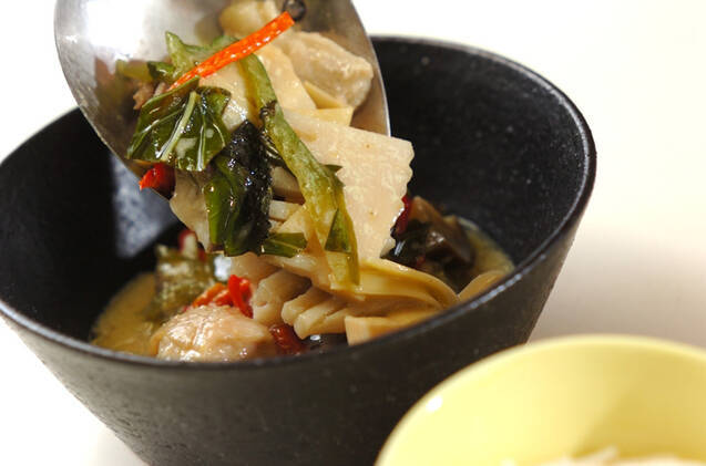 素麺添えタイカレーの作り方の手順10