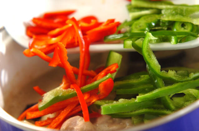 素麺添えタイカレーの作り方の手順7