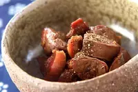 鶏もつの甘辛煮