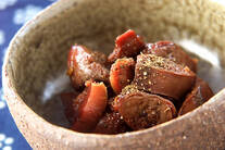 鶏もつの甘辛煮