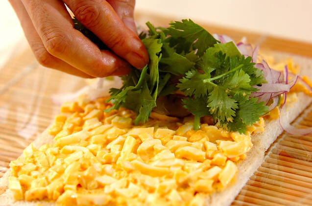 スモークサーモンロールサラダの作り方の手順6