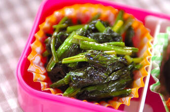 ホウレン草のオイスターソース炒め