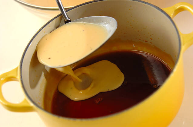 クルーゼ鍋プリンの作り方の手順5