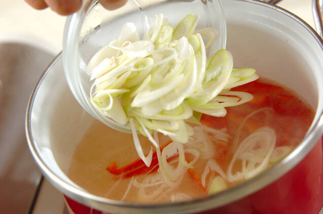 紅白中華スープの作り方の手順3