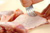 レンジで簡単 鶏もも肉 ほぼ蒸すだけ 絶品味付けの作り方の手順1