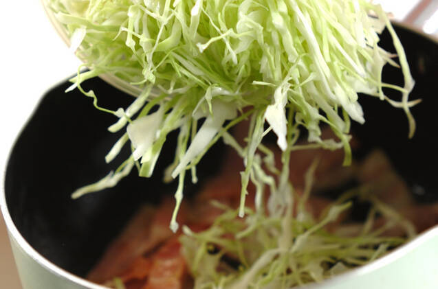 ベーコンとキャベツのスープの作り方の手順4