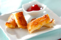 コーンとチーズのひとくち春巻き