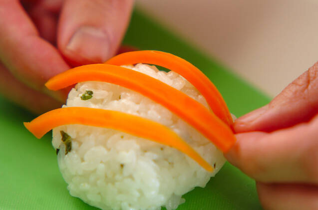 ボーダーにぎりの作り方の手順3