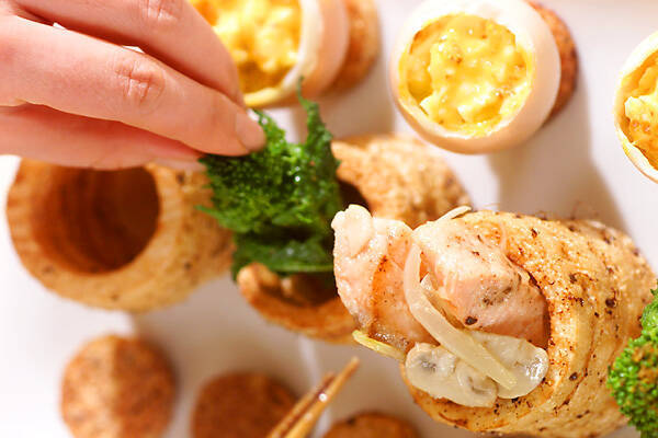 サクサク長芋のサーモン詰めの作り方の手順7