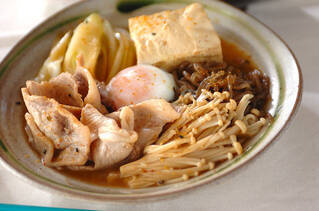 豚肉のすき焼き風煮物