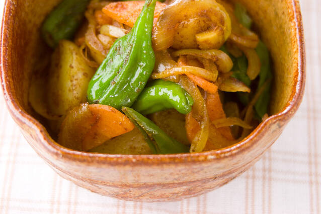 新ジャガカレー炒め