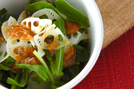 レンコンの梅風味サラダ