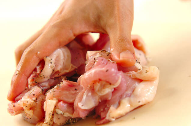 チキンのペッパー炒めの作り方の手順1