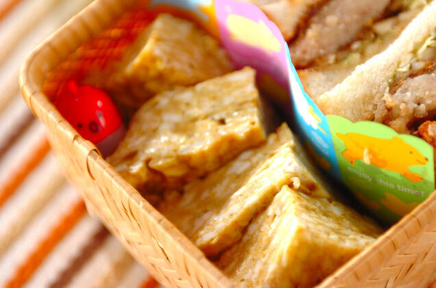 カレー風味のレンジ卵焼き