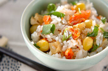 鮭の炊き込みご飯