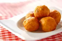 カボチャの揚げニョッキ