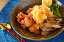 揚げ鶏おろしのせ