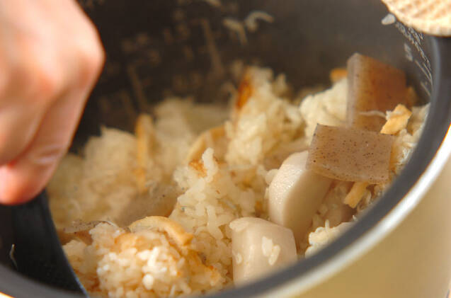 里芋入り炊き込みご飯の作り方の手順7