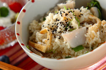 里芋入り炊き込みご飯