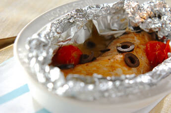 フライパンでアクアパッツァ風ホイル焼き