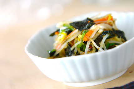 モヤシの磯辺和え