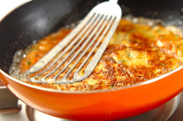 豚肉入り卵焼きの作り方の手順5