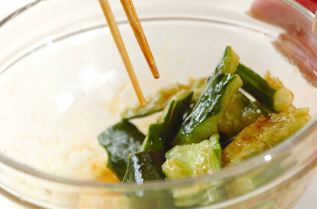 ポリポリキュウリの作り方の手順2