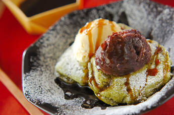 もちもち抹茶パンケーキ