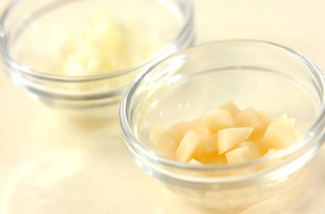 玉ネギとジャガイモのだし煮の作り方の手順1