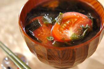 トマトのみそスープ