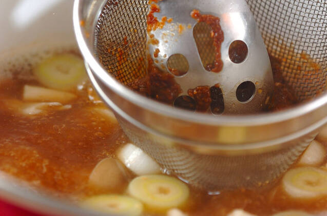 梅みそ汁の作り方の手順4