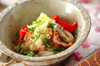 エビと野菜の和風マヨ和え