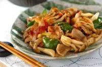 豚肉と白ネギの炒め物