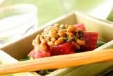 マグロ納豆がけ