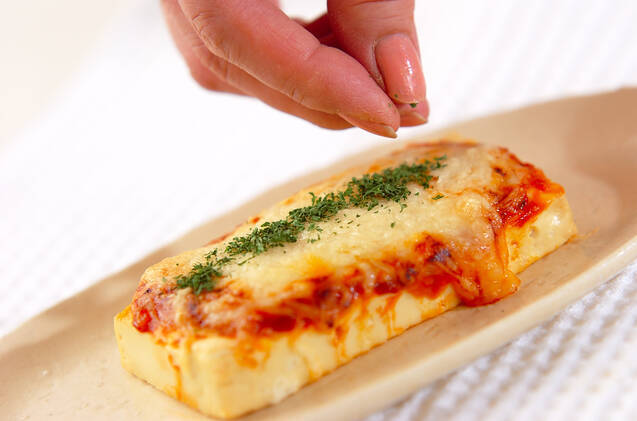 豆腐のピザの作り方の手順4